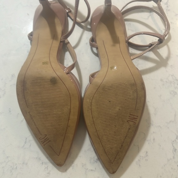 INC Patent Leather Ankle Strap Closed Toe Heels - Size 7.5 - Picture 4 of 5